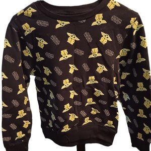 Star Wars Yoda Glow in the Dark Sweatshirt Size Large EUC